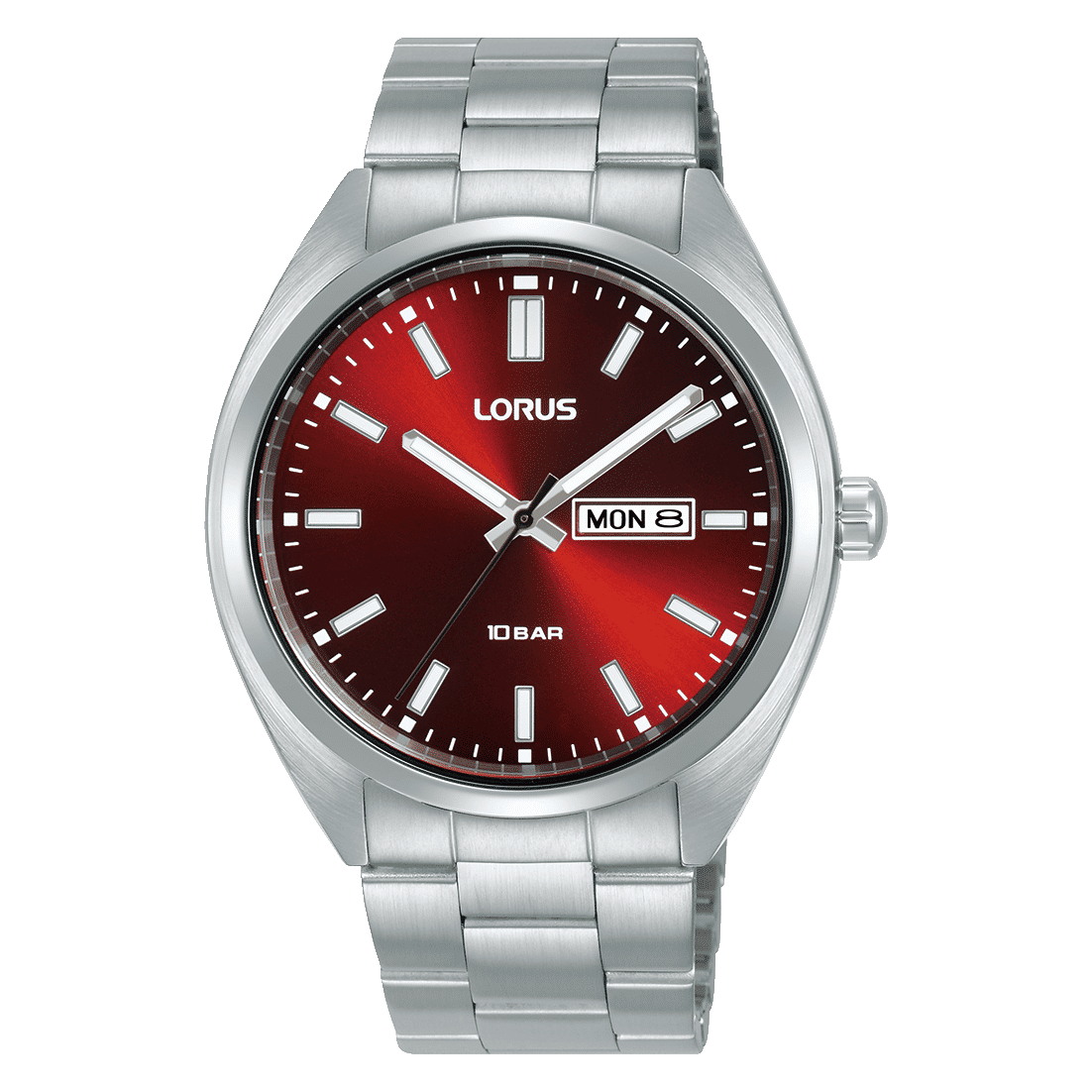 Lorus Sports RH369AX9 Herrenuhr Dunkelrot • Mineralglas • 10 bar Wasserdicht