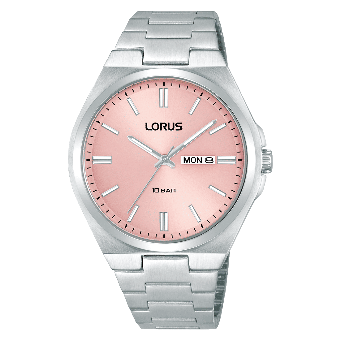Lorus Sports RH397AX9 Herrenuhr Rosa • Mineralglas • 10 bar wasserdicht