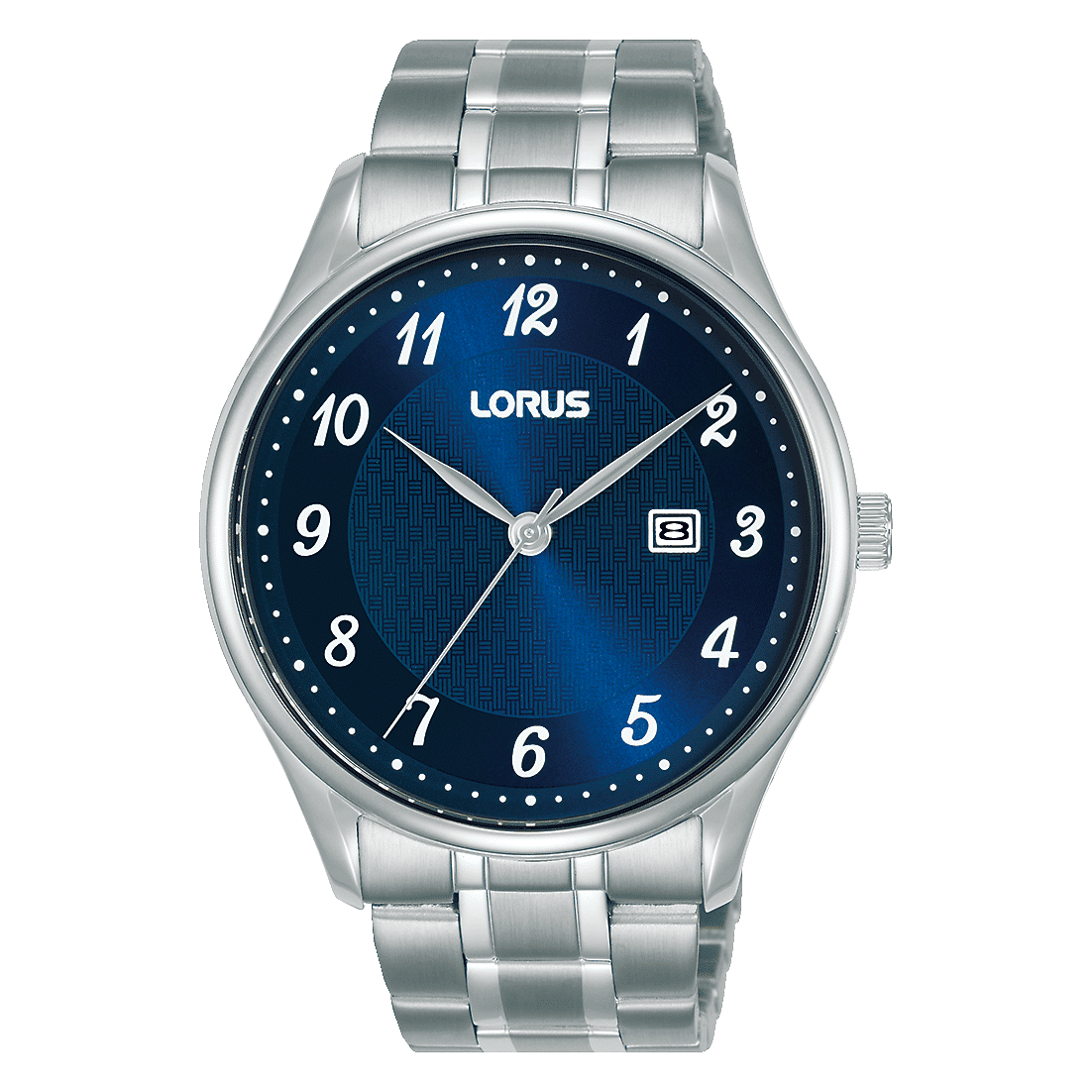 Lorus Classic RH905PX9 Herren Armbanduhr Dunkelblau • Mineralglas • Edelstahlarmband