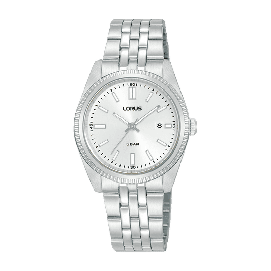 Lorus Classic RJ279BX9 Damen Armbanduhr Silber • Mineralglas • Edelstahlarmband