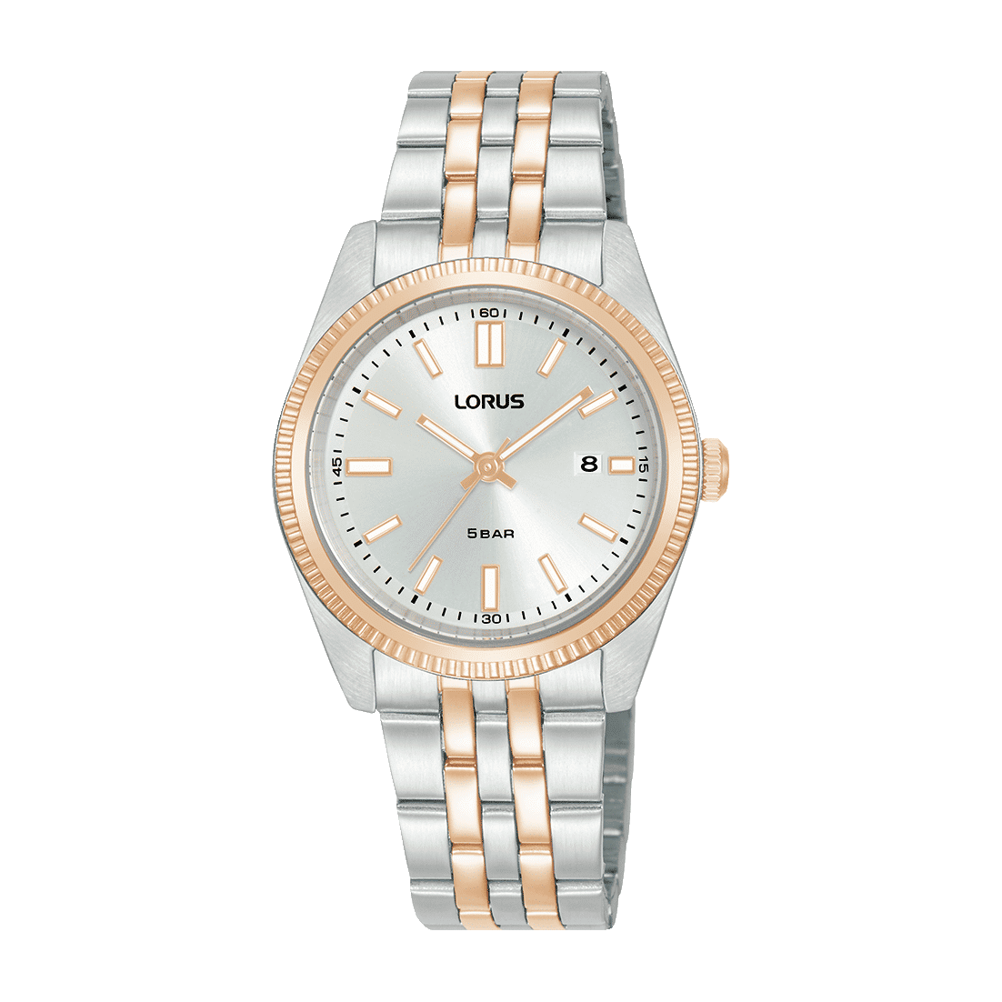 Lorus Classic RJ282BX9 Damen Armbanduhr Grau • Mineralglas • Edelstahlarmband