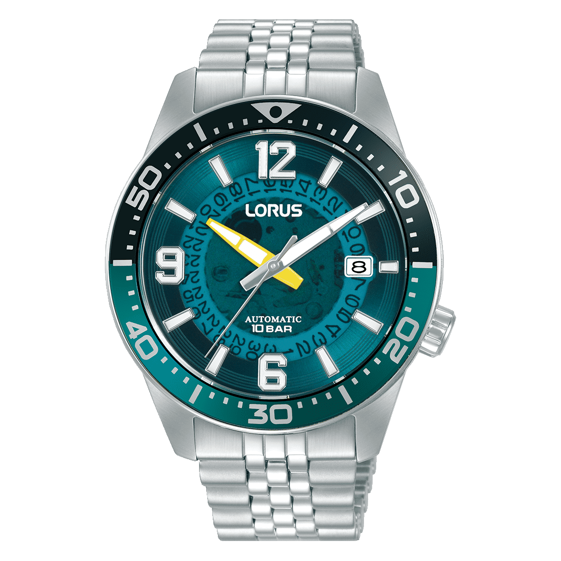Lorus Sports RU417AX9 Herrenuhr Automatik Blaugrün • Skelettzifferblatt • Automatikwerk Kaliber Y675