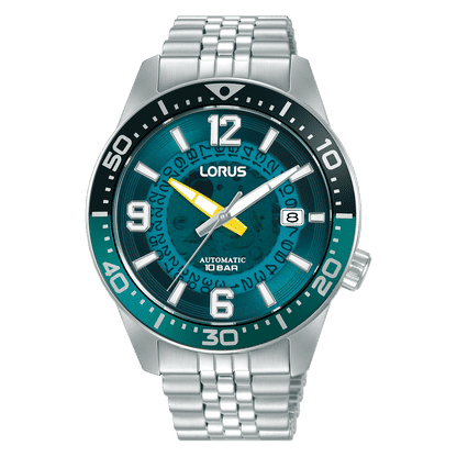 Lorus Sports RU417AX9 Herrenuhr Automatik Blaugrün • Skelettzifferblatt • Automatikwerk Kaliber Y675