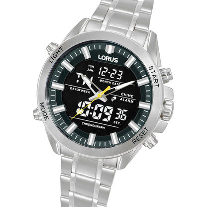 Lorus Sports RW663AX9 Herrenuhr Grau • Analog-Digital Chronograph • Mineralglas, Bild 2