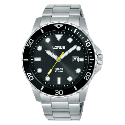 Lorus Sport RX301BX9 Herren Armbanduhr • Solarbetrieb • Edelstahlarmband
