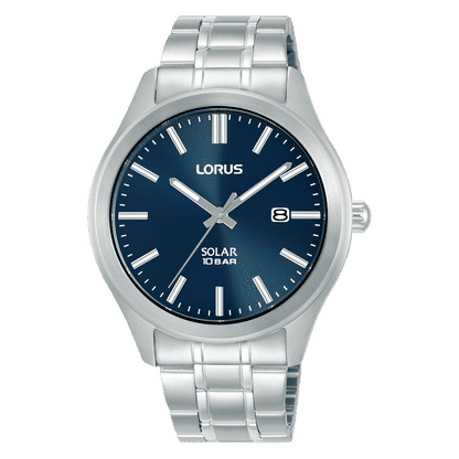 Lorus Sports RX389AX9 Herrenuhr Solar • Mineralglas • Edelstahlarmband
