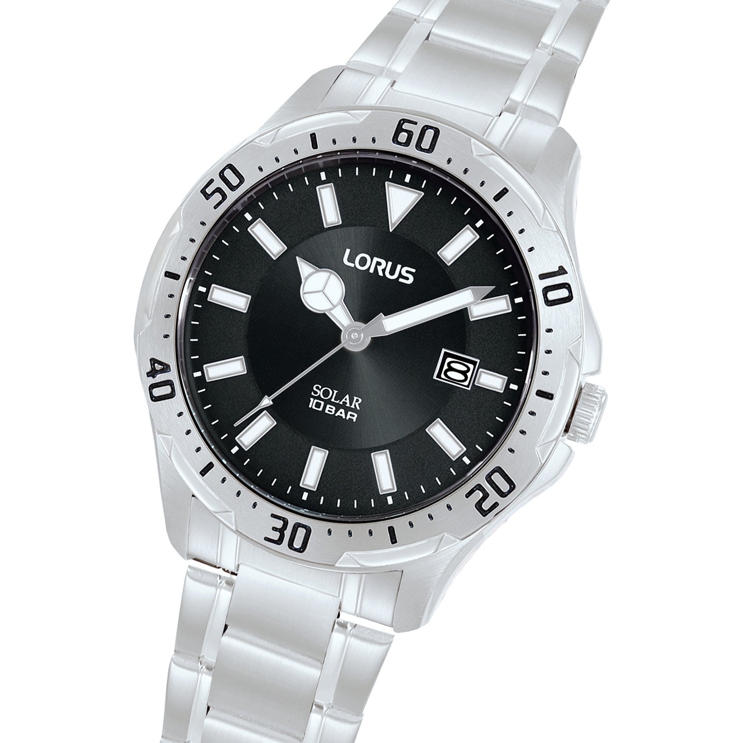 Lorus Sports RX395AX9 Herrenuhr Schwarz • Solarwerk • 10 bar Wasserdicht, Bild 2
