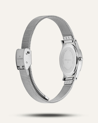 Mockberg Retro MB0254 Damen Armbanduhr Weiß • Mineralglas • Mesh-Armband, Bild 5