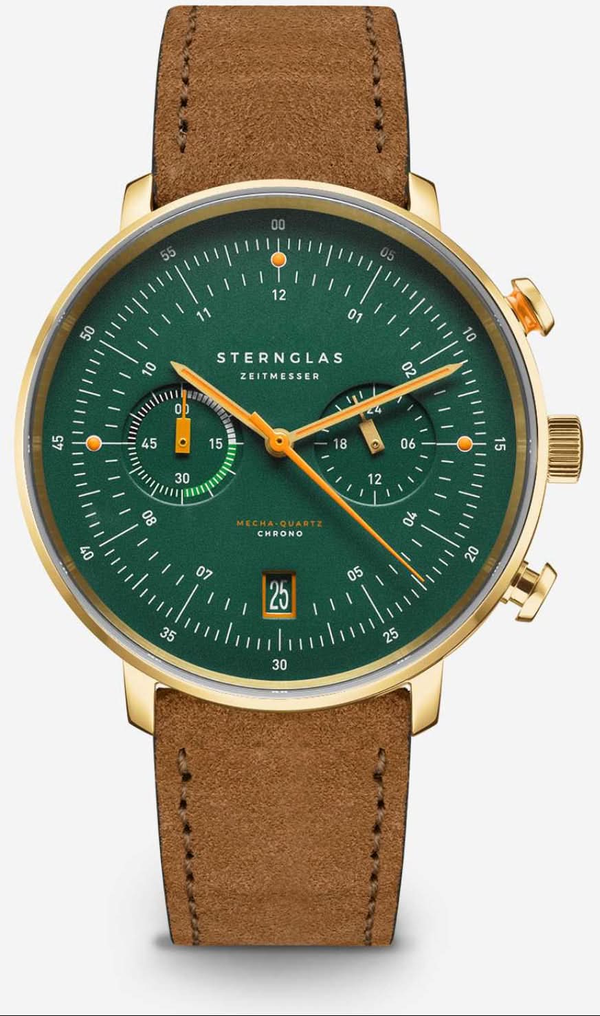 S01-HCV22-WL02 Hamburg Chrono E Vintage Wildleder braun frontal grau