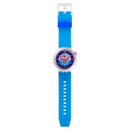 Swatch Big Bold SB01K400 Neon Hielo Armbanduhr • Big Bold Serie • Inspiriert von den 80ern, Bild 4