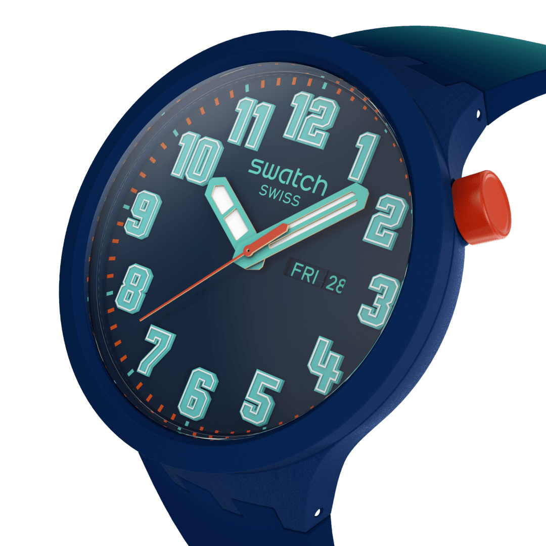 Swatch Big Bold SB01N700 Essentially Bold Herren • Leuchtzeiger & Sekundenzeiger • Datumsanzeige, Bild 3