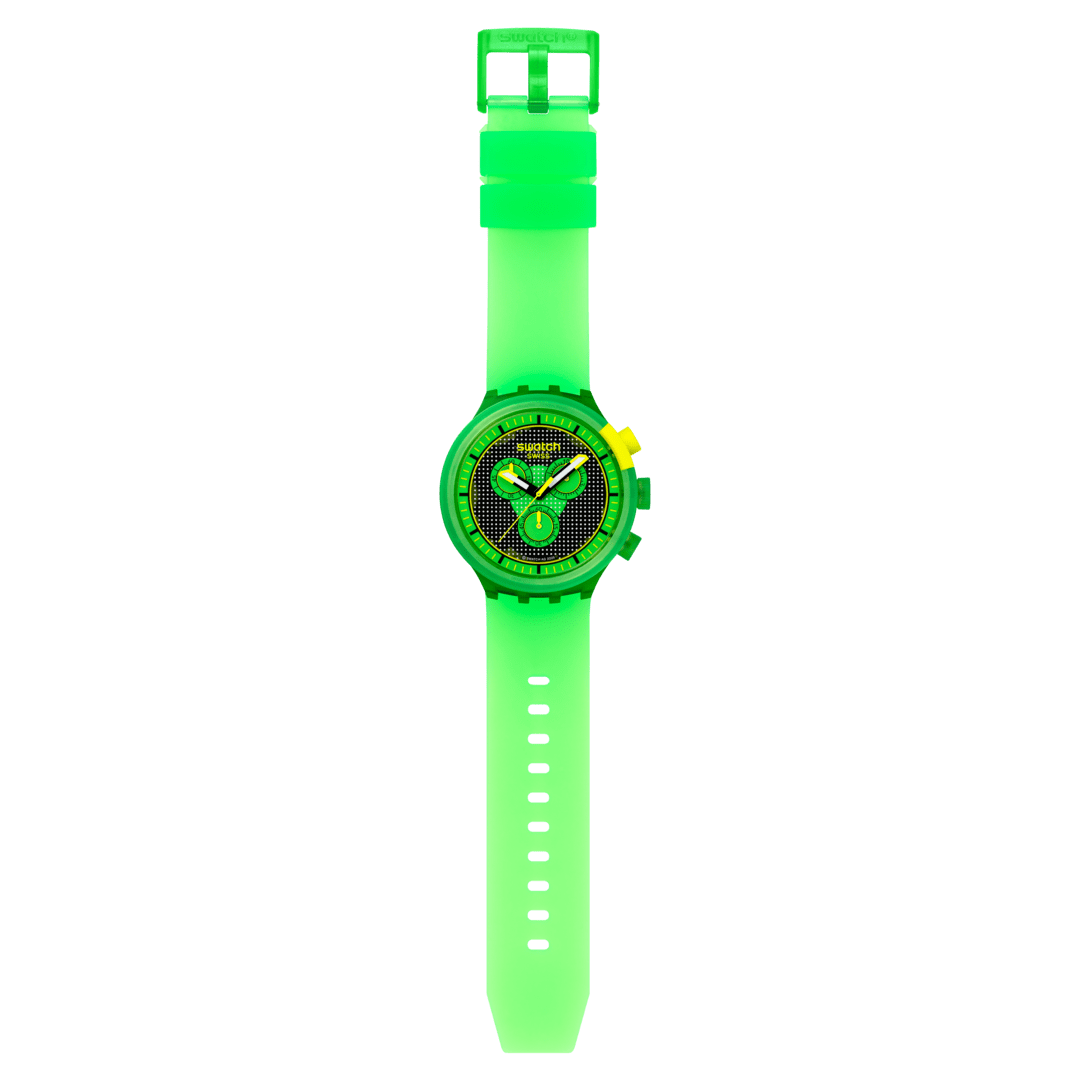 Swatch Big Bold SB02G100 Herren Armbanduhr Grün • Oversized Design • Quarzwerk, Bild 4