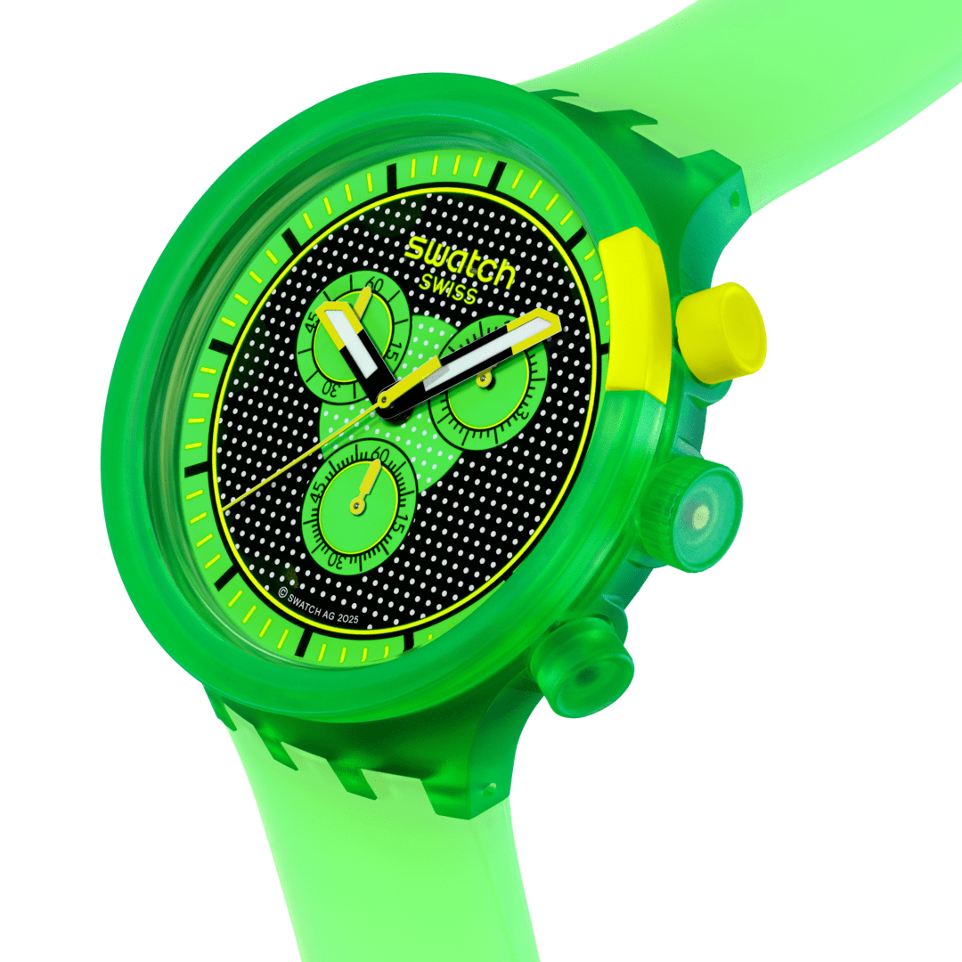 Swatch Big Bold SB02G100 Herren Armbanduhr Grün • Oversized Design • Quarzwerk, Bild 3