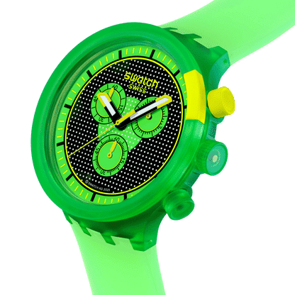 Swatch Big Bold SB02G100 Herren Armbanduhr Grün • Oversized Design • Quarzwerk, Bild 3