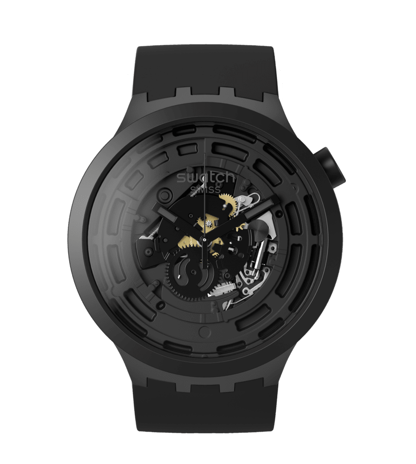 Swatch Big Bold SB03B100 Armbanduhr Schwarz • Bio-Keramikgehäuse • Sichtbares Uhrwerk, Bild 11