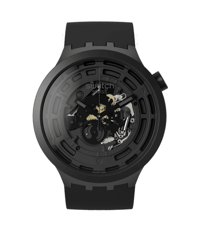 Swatch Big Bold SB03B100 Armbanduhr Schwarz • Bio-Keramikgehäuse • Sichtbares Uhrwerk, Bild 11