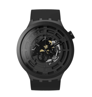 Swatch Big Bold SB03B100 Armbanduhr Schwarz • Bio-Keramikgehäuse • Sichtbares Uhrwerk, Bild 10