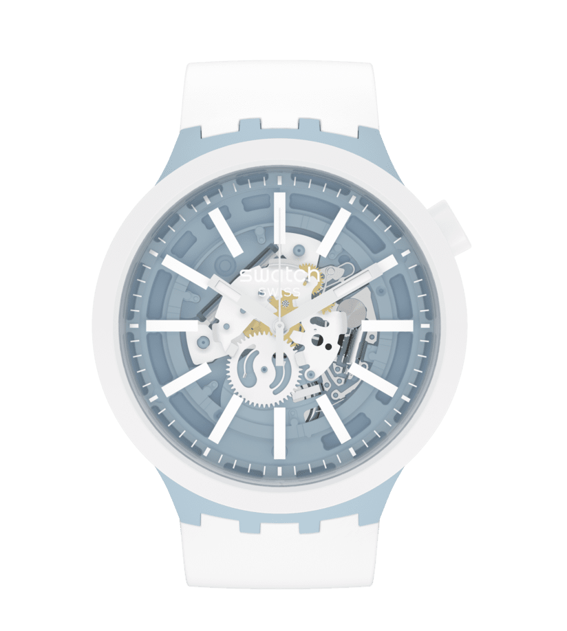 Swatch Big Bold SB03N103 Herrenuhr Weiß • Quarzwerk • Markanter Überformat-Look, Bild 2