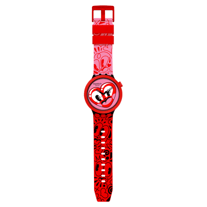 Swatch Big Bold SB05Z103 Hattie's Heart Unisex • Quarzwerk • Künstlerisches Design, Bild 4