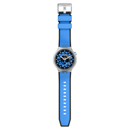 Swatch Big Bold Irony SB07S106 Armbanduhr Blau • Edelstahlgehäuse • Markantes Bold-Design, Bild 4