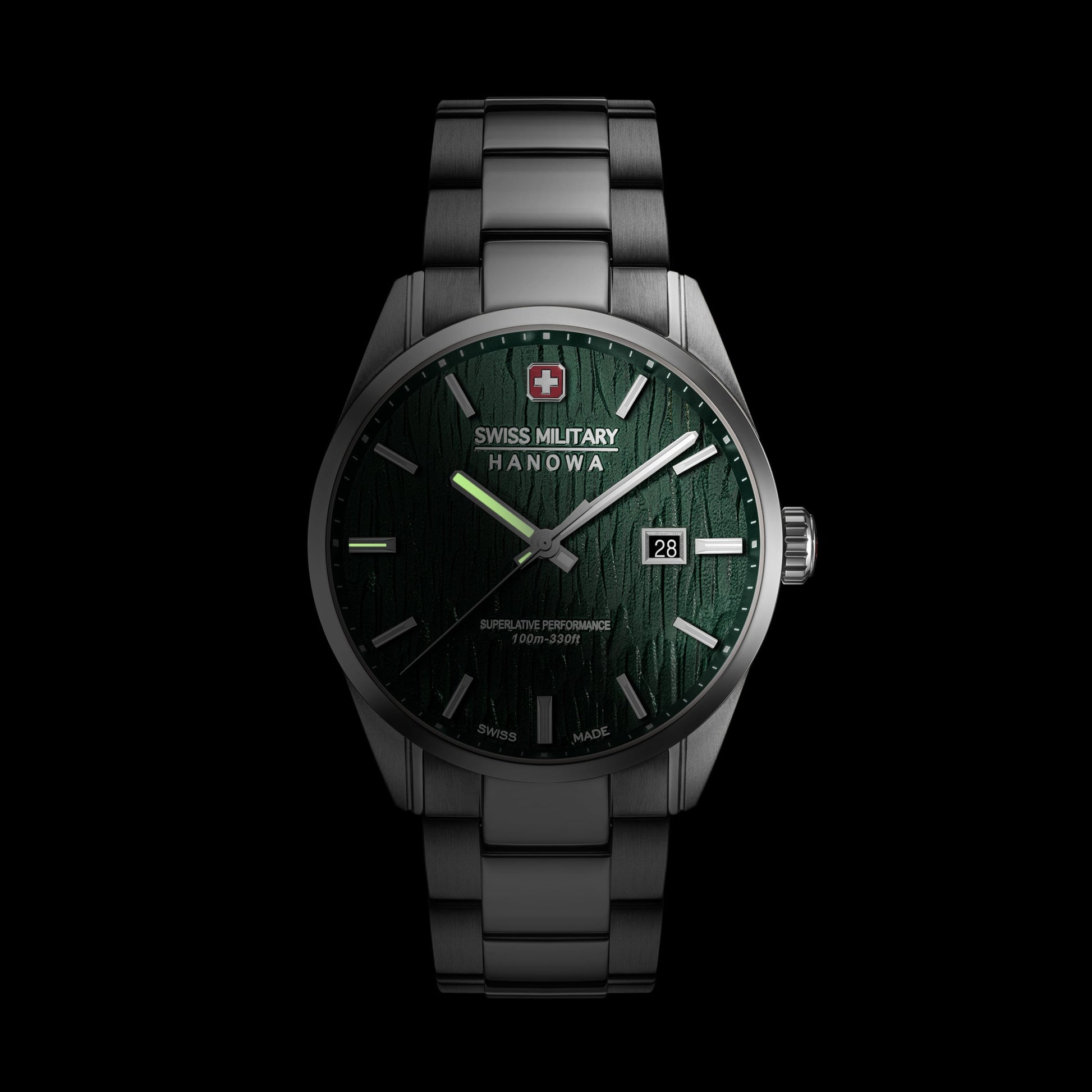 Swiss Military Hanowa Silver Fir SMWGH0006101 Herren Armbanduhr Grün • Saphirglas • 10 ATM Wasserdicht, Bild 6