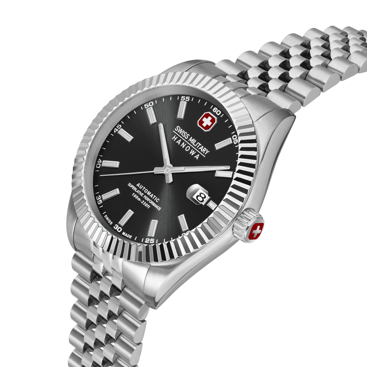 Swiss Military Hanowa Diligenter SMWGL0002101 Herrenuhr Silber • Automatikwerk Soprod P024 • Saphirglas, Bild 2
