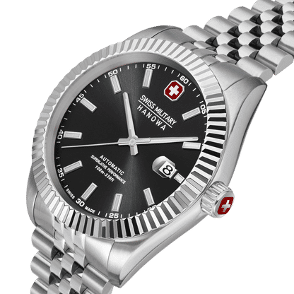 Swiss Military Hanowa Diligenter SMWGL0002101 Herrenuhr Silber • Automatikwerk Soprod P024 • Saphirglas, Bild 3