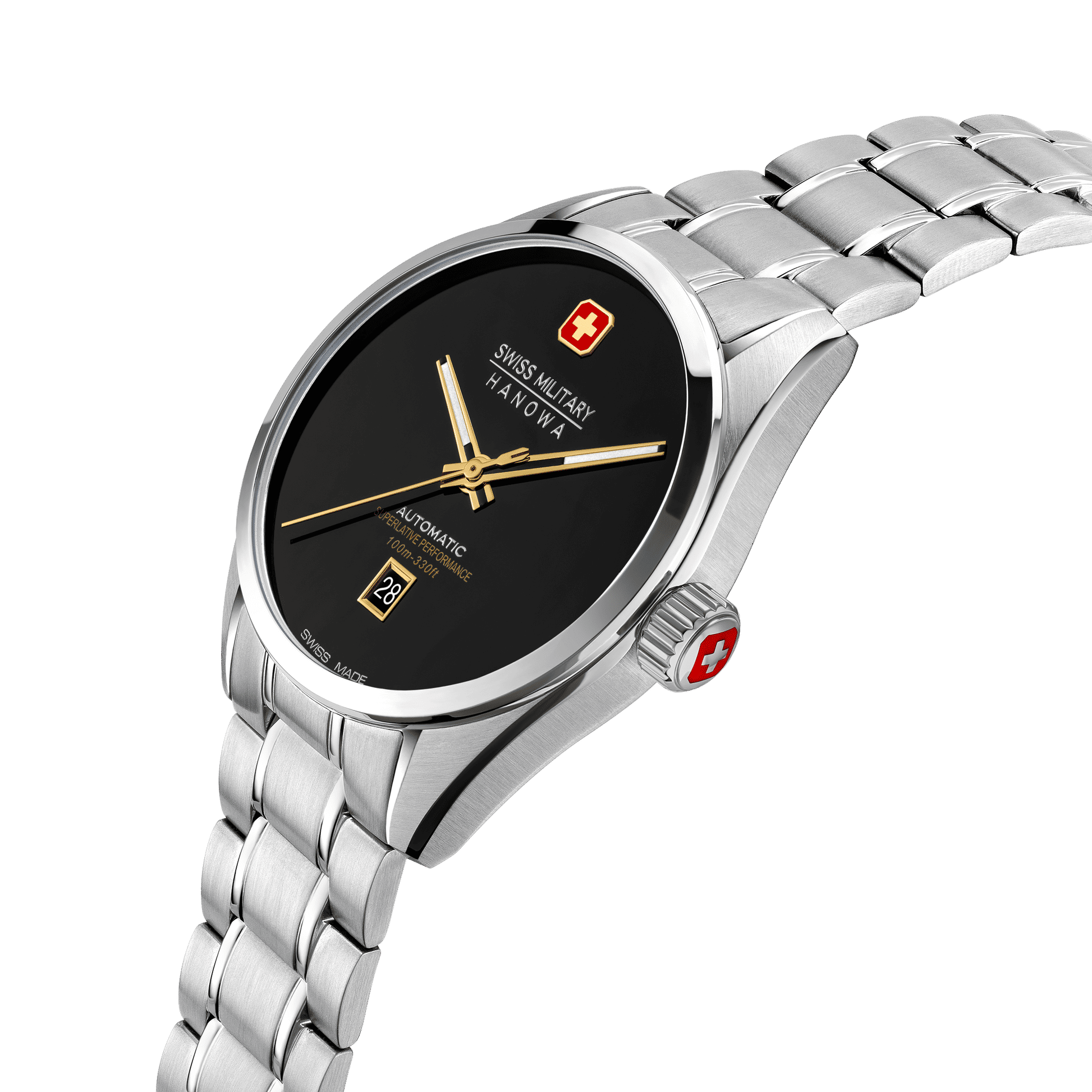 Swiss Military Hanowa Majestic Pioneer SMWGL0006204 Herrenuhr Schwarz • Automatikwerk Soprod P024 • Saphirglas, Bild 2