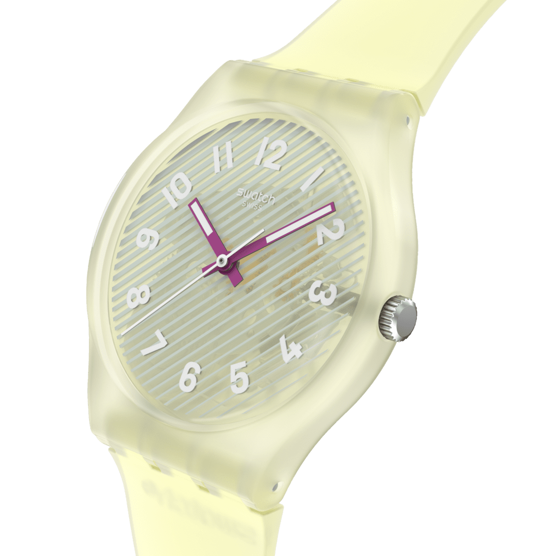 Swatch Originals Medium SO28J102 Armbanduhr Beige • Quarzwerk • 34 mm, Bild 3
