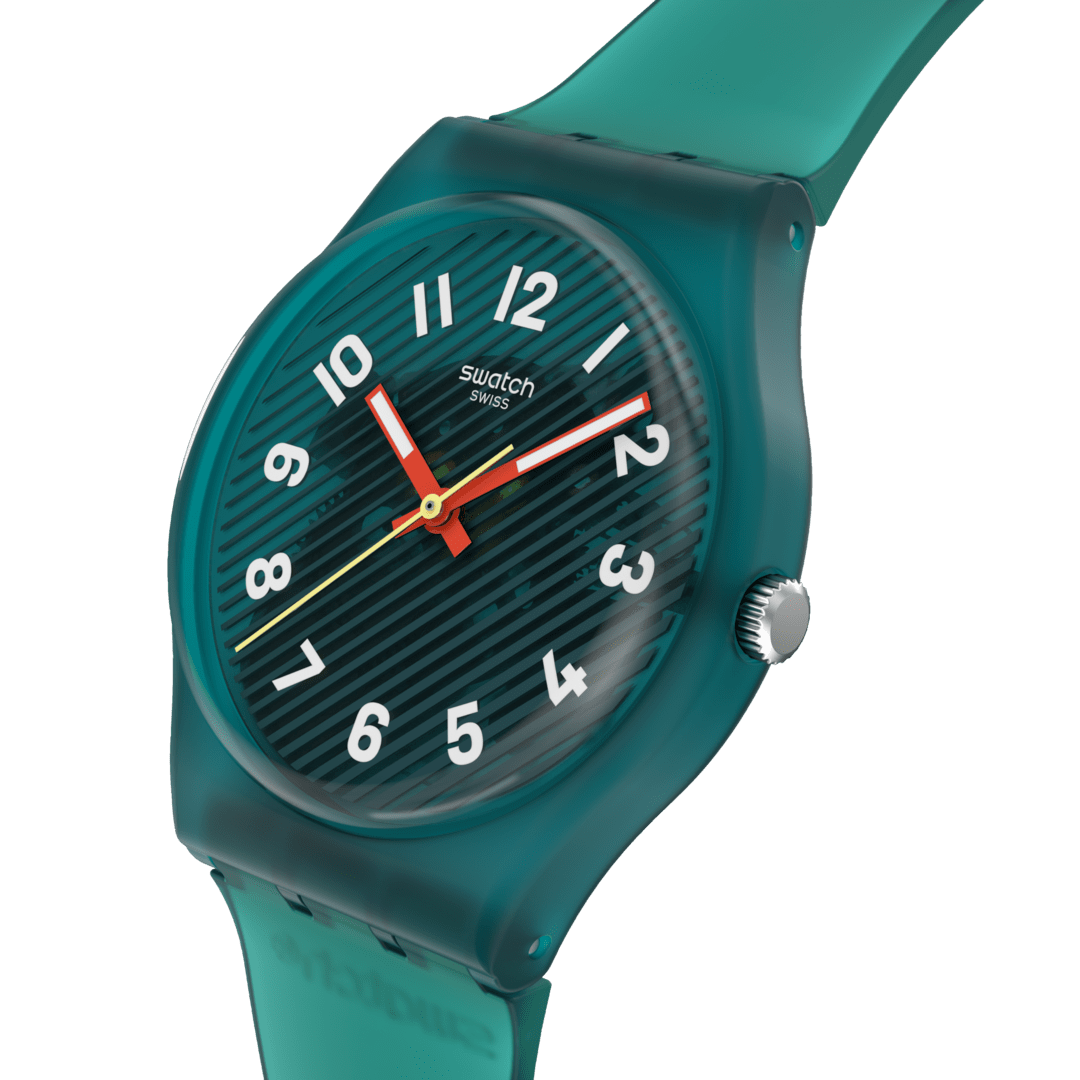 Swatch Originals Medium SO28L100 Wavelengths of Moss Damenuhr • Quarzwerk • Lässiges Swatch-Design, Bild 3