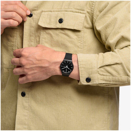 Swatch Originals Large SO29B704 Mono Black Herrenuhr Schwarz • Biosourced Material • Tag-/Datumsfenster, Bild 2