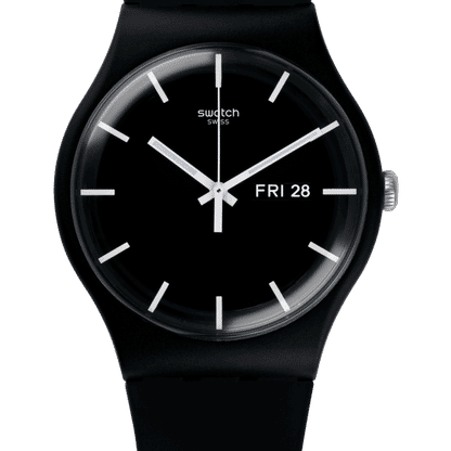 Swatch Originals Large SO29B704 Mono Black Herrenuhr Schwarz • Biosourced Material • Tag-/Datumsfenster, Bild 4