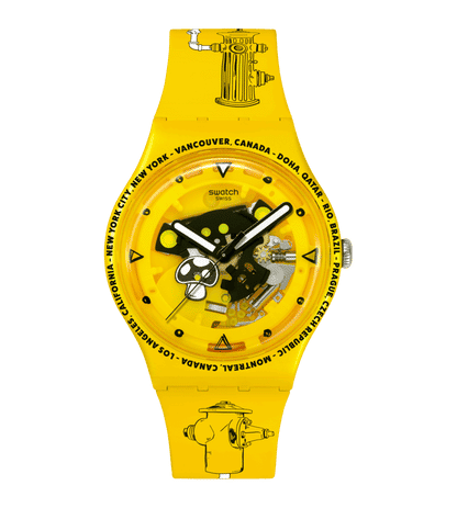 Swatch Time with Andy Anderson SO29J101 Herren Armbanduhr • Skateboarding-Edition • Swatch Proteam Collection