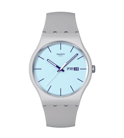 Swatch Originals Large SO29M702 Blueberry Sky Herrenuhr • Quarzwerk • Lässiges Design