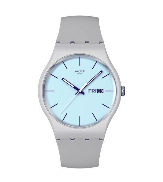 Swatch Originals Large SO29M702 Blueberry Sky Herrenuhr • Quarzwerk • Lässiges Design