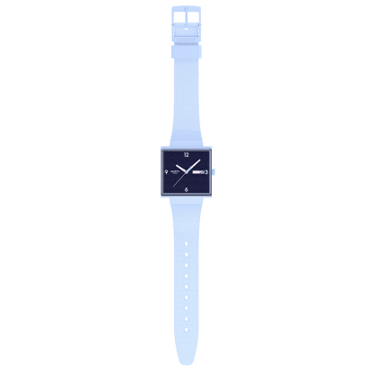 Swatch Bright Angle SO34L701 Damenuhr Hellblau • Bioceramic-Gehäuse • Leuchtzeiger, Bild 4