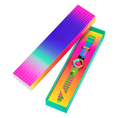 Swatch Neon Hot Racer SS08K119 Damen Armbanduhr • Ultra-Slim Design • Lebendiges Neon-Design, Bild 6