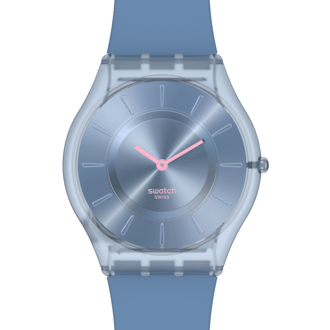 Swatch Skin SS08N100-S14 Armbanduhr Denimblau • Ultradünnes Gehäuse • Biosourced-Gehäuse, Bild 3