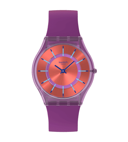 Swatch Sweet Strawberry Dream SS08V108 Damen Armbanduhr • Ultra-thin Design • Skin Collection