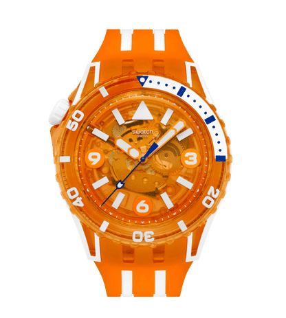 Swatch Scubaqua SSCU09O100 Armbanduhr Pacific Sea Nettle • Bioceramic-Gehäuse • Taucheruhr
