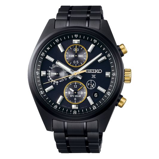Seiko SSH169J1 Prospex Speedtimer Herren Armbanduhr Schwarz • GPS Solar • Limited Edition