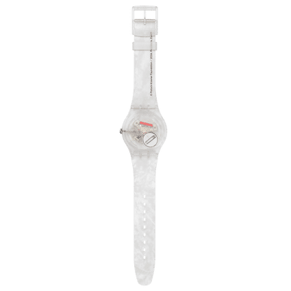 Swatch Originals Large SUOZ366 Pollock's Alchemy Armbanduhr Transparent • Transparentes Gehäuse • Swatch x Guggenheim