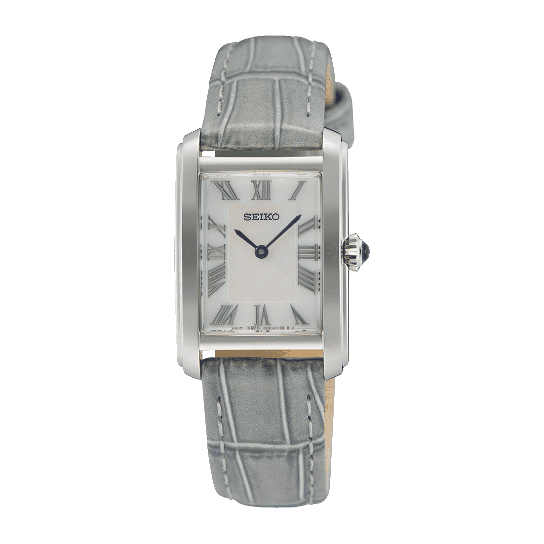 Seiko SWR099P1 Damenuhr Classic • Eckiges Edelstahlgehäuse • Hardlex-Glas