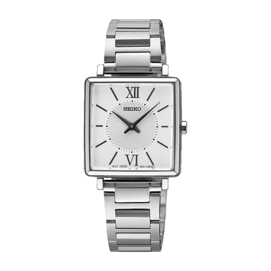 Seiko SWR111P1 Damen Armbanduhr Silber • Hardlex-Glas • 5 ATM Wasserdicht