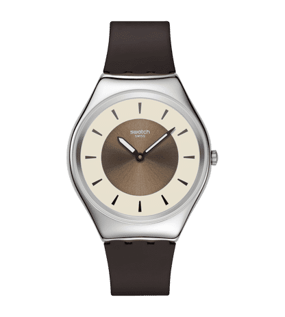 Swatch Skin Irony SYXS158 Hazel delight Damen Armbanduhr • Ultraflaches Design • Edelstahlgehäuse