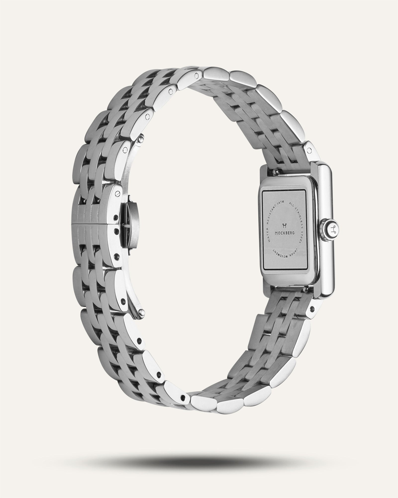 Mockberg Timeless MO875 Damen Armbanduhr Silber • Römische Ziffern • Mineralglas, Bild 6