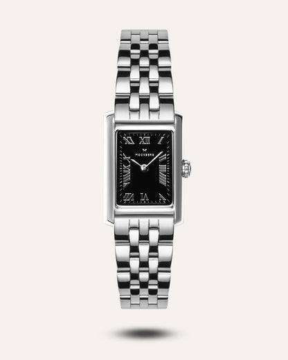 Mockberg Timeless MO244 Damen Armbanduhr Schwarz • Mineralglas • Japanisches Quarzwerk
