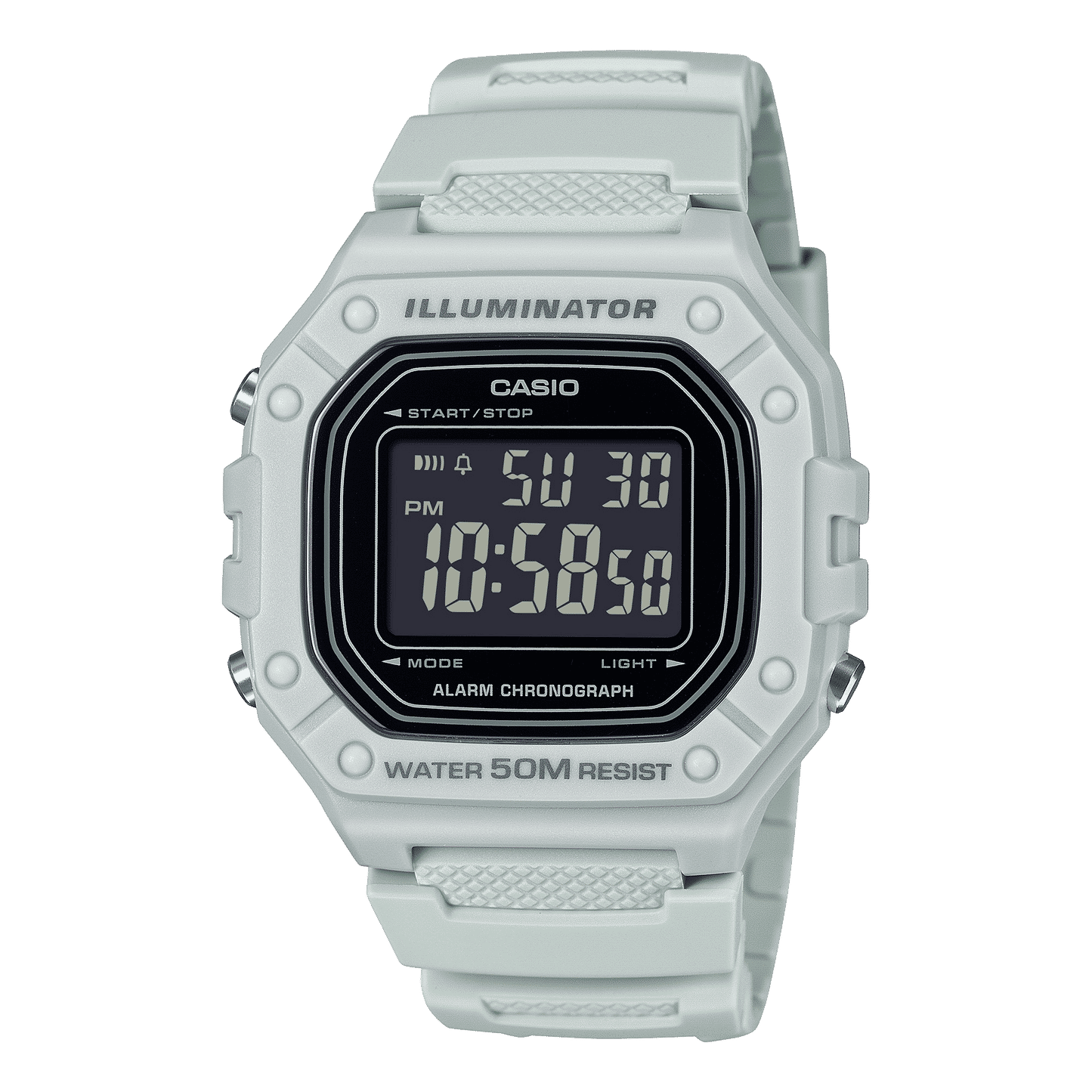 Casio W-218H-8BVEF Herren-Digitaluhr Sandfarben • Stoppuhr • LED-Beleuchtung, Bild 2