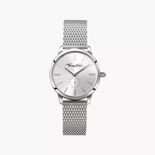 Thomas Sabo Glam Spirit WA0248-201-201 Damen Armbanduhr Silber • Milanaise-Armband aus Edelstahl • Mineralglas