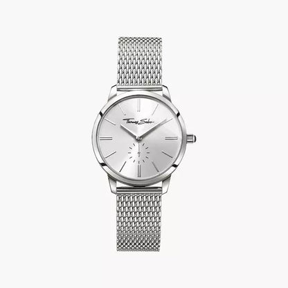Thomas Sabo Glam Spirit WA0248-201-201 Damen Armbanduhr Silber • Milanaise-Armband aus Edelstahl • Mineralglas